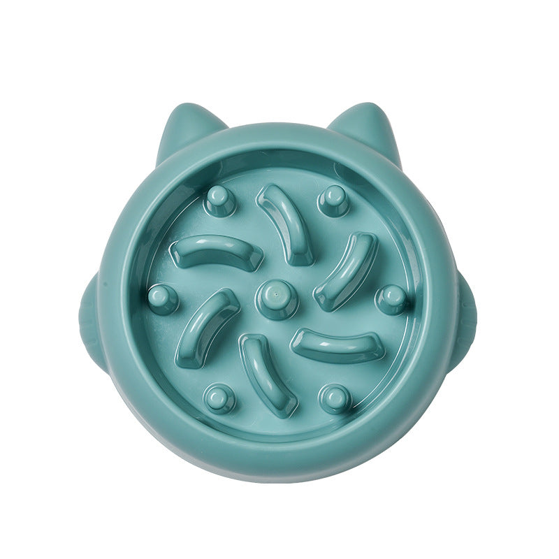 "Pawsome Pace: Bone-Shaped Slow Feeder Bowl for Dogs & Cats – Prevent Choking, Promote Healthy Eating with Vibrant, Durable Design!"